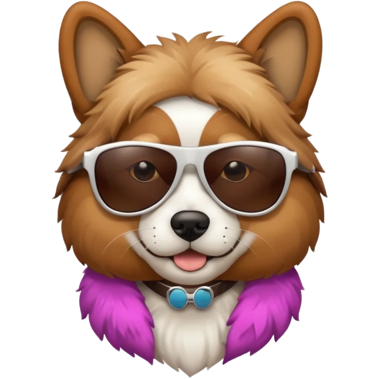 dog wearing sunglasses emoji
