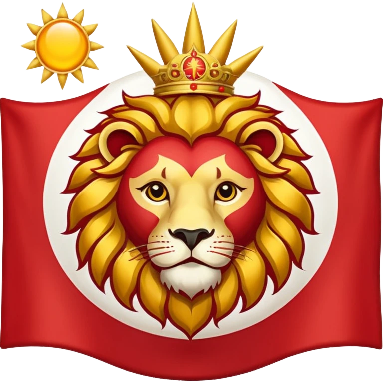 Iran Lion and Sun Flag Emoji emoji