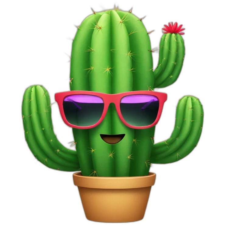cactus with sunglasses emoji