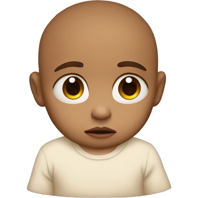 Sad baby emoji