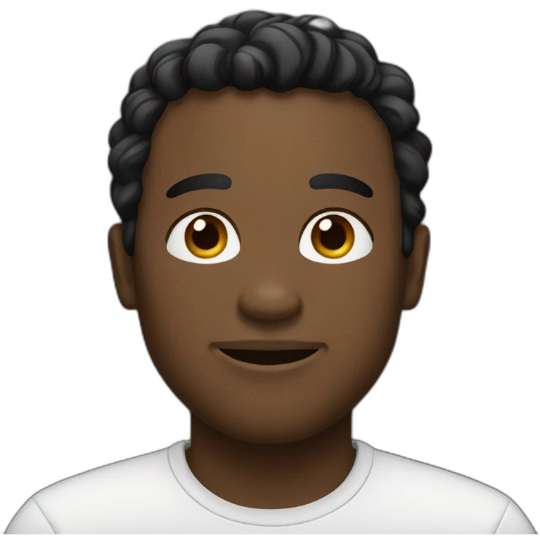 White and black men emoji