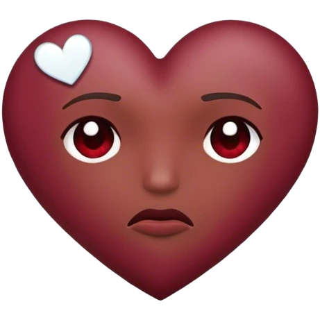 broken heart Burgundy emoji