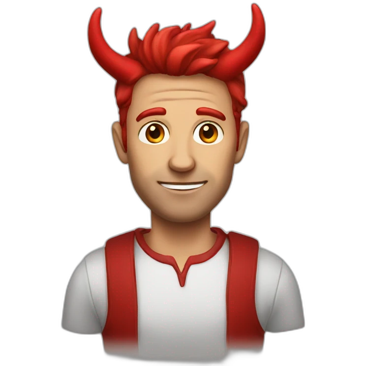 man with horns red emoji
