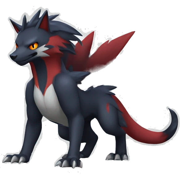 Nargacuga-Litten-Sergal-Zoroark full body emoji
