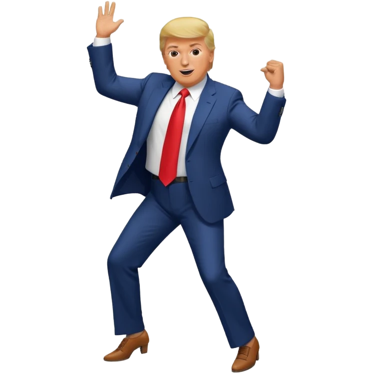 Donald Trump bailando emoji