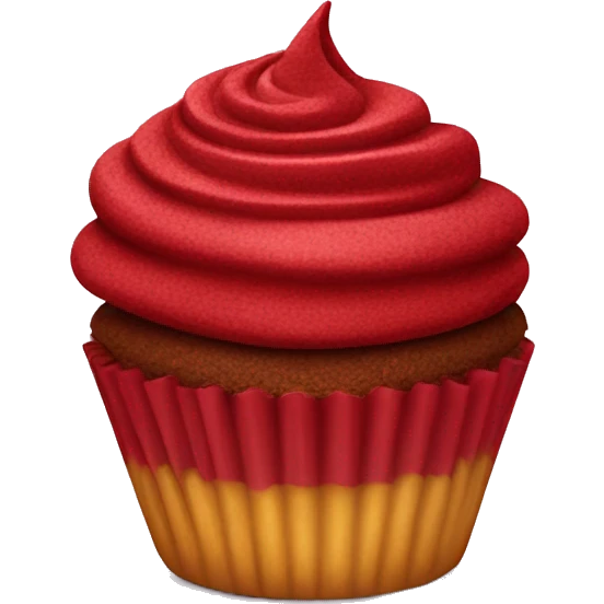 red velvet cupcake emoji