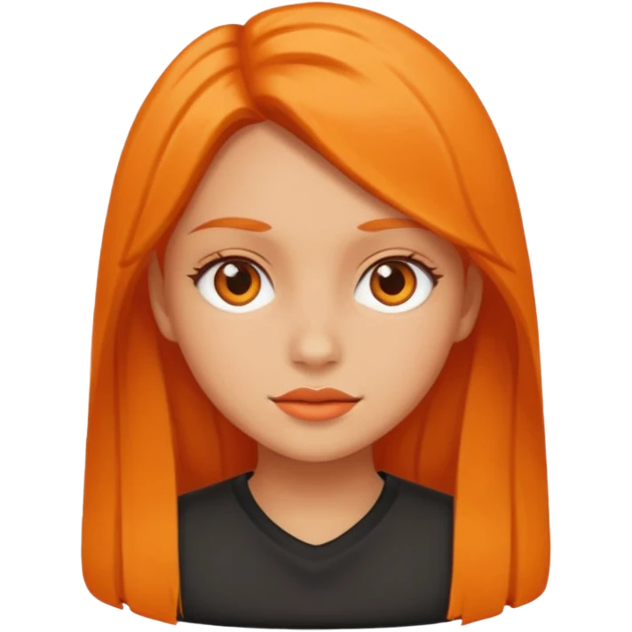 orange girl emoji