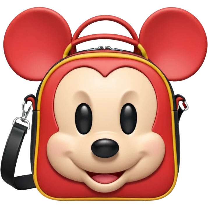 Mickey Mouse cute colorful bag with ears emoji