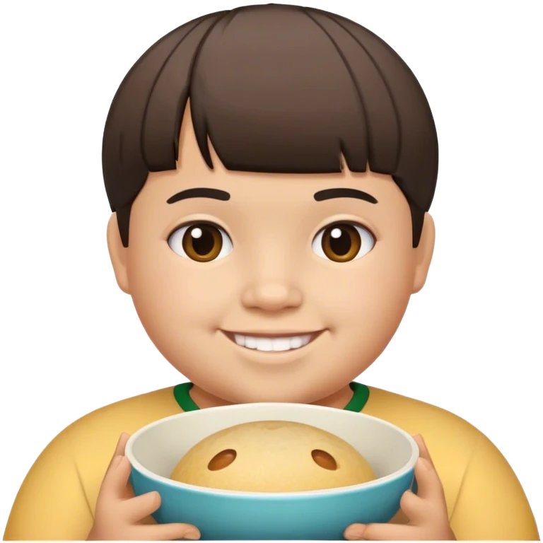 Make an emoji based on a fat mexican teenager with undercut bowl cut emoji