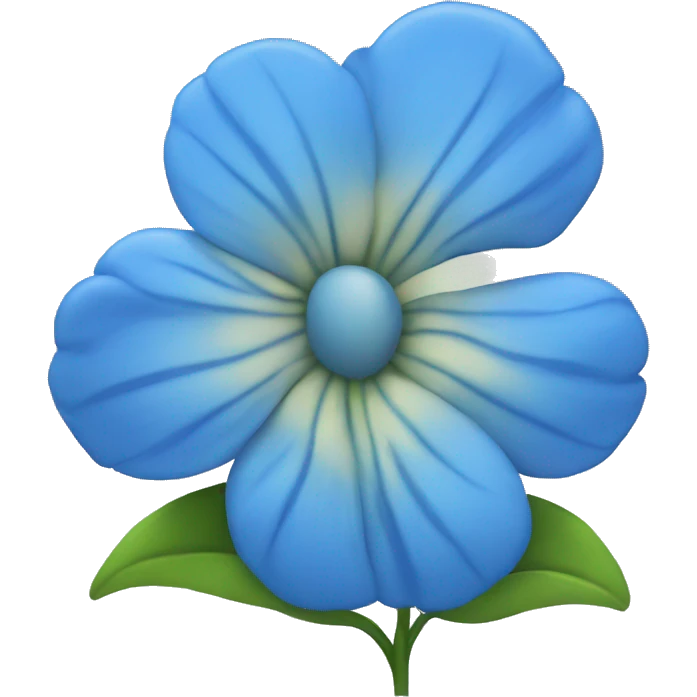 Blue flower emoji