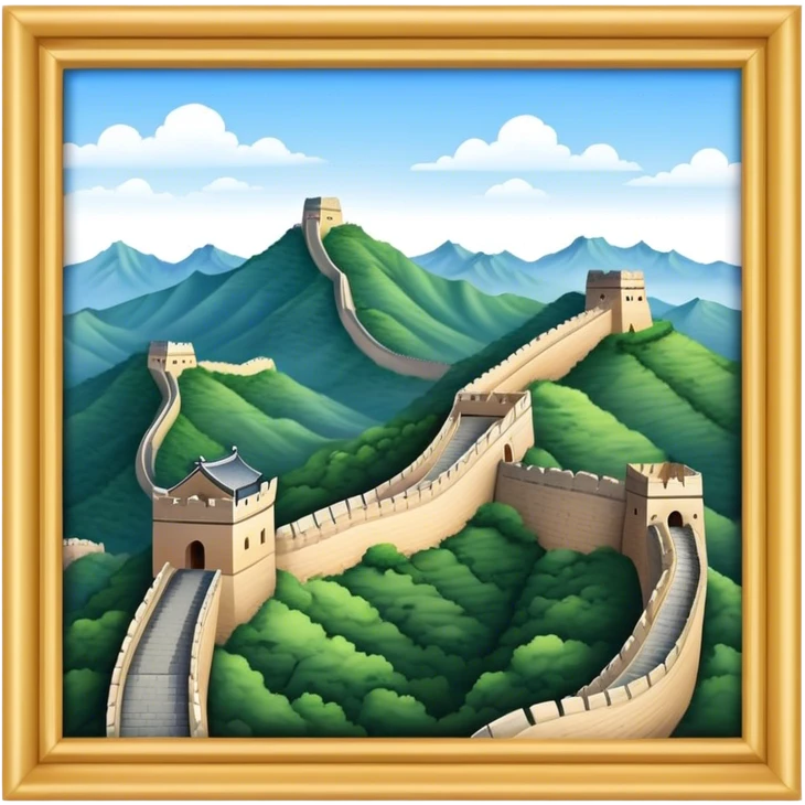great wall of china emoji