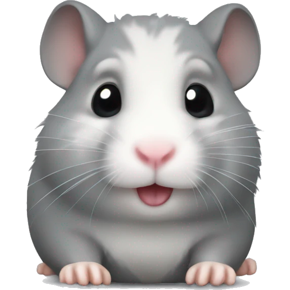 Grey hamster emoji
