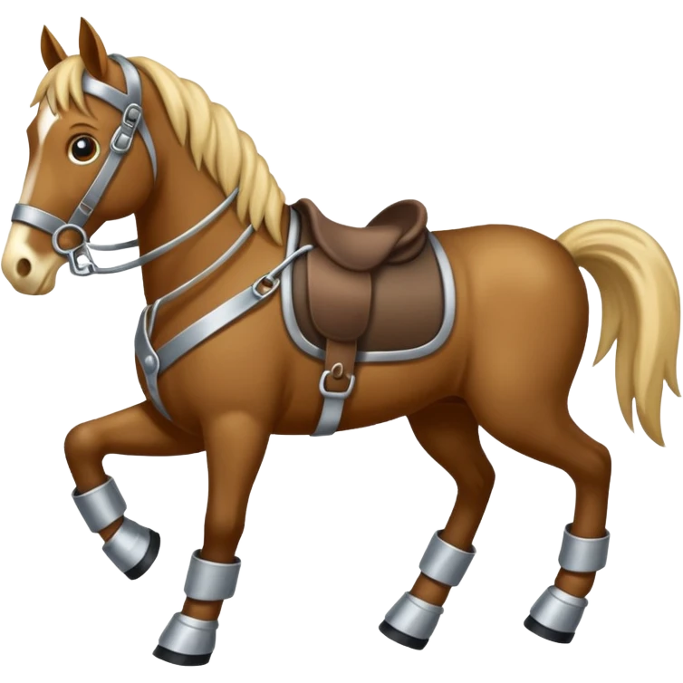 Horse with shoes emoji