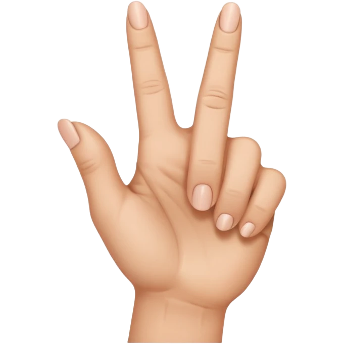 Middle finger bending forward  emoji