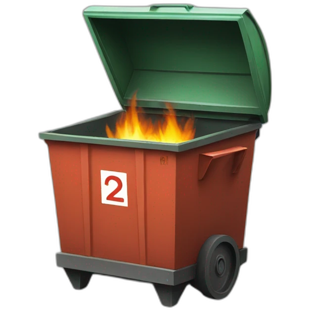 dumpster-fire emoji