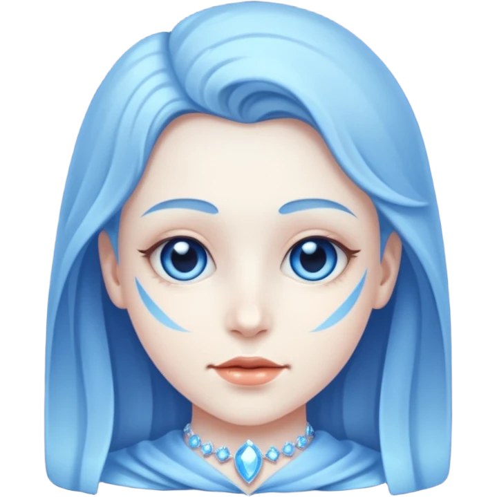 Glitter Blue Panthom Cute emoji