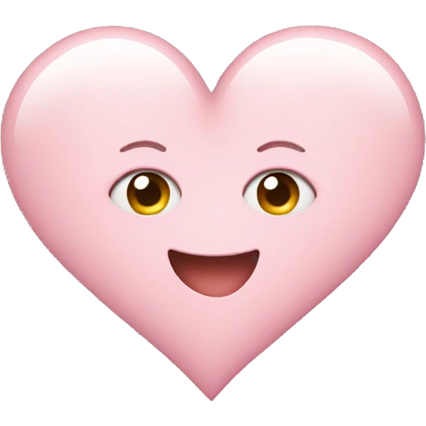 Light pink heart emoji