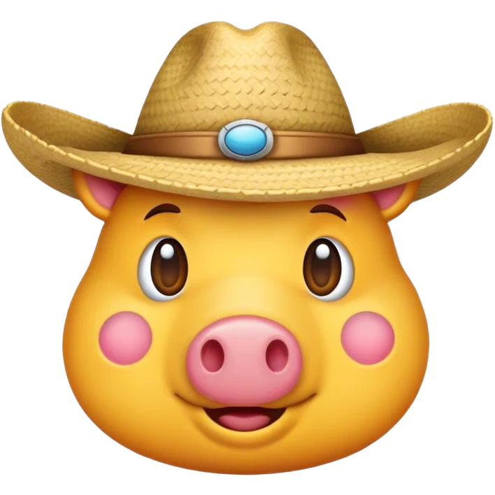CREA UN EMOJI DE UN CERDO CON UN SOMBRERO emoji