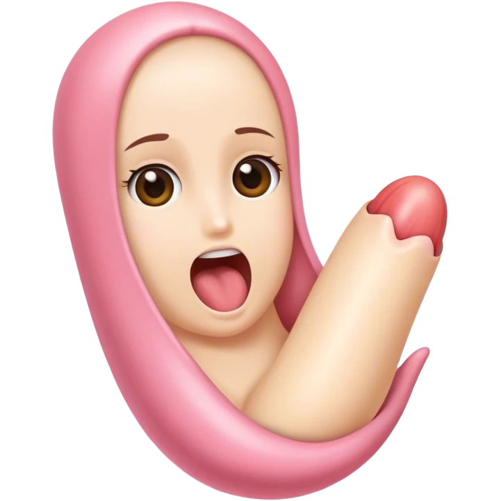large penis inserted into girls vagina emoji