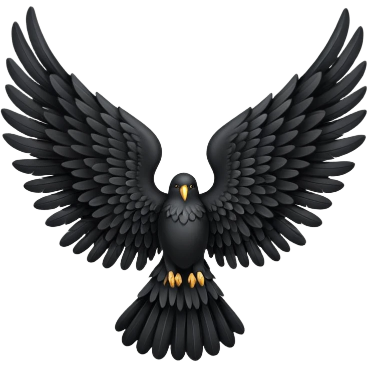 black angel wing emoji
