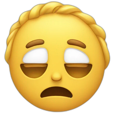 A relieved emoji that expresses a sense of overwhelming burden being lifted emoji