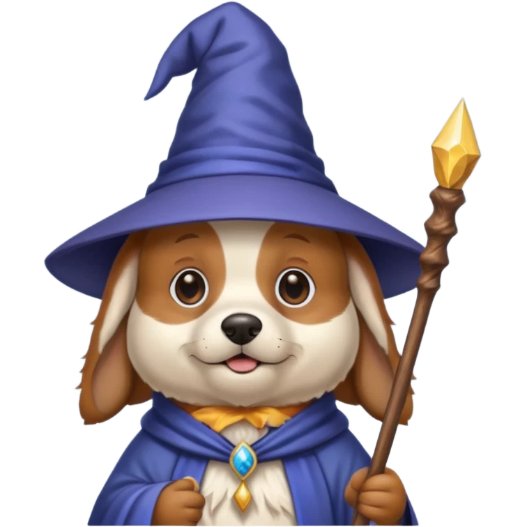 Dog wizard emoji