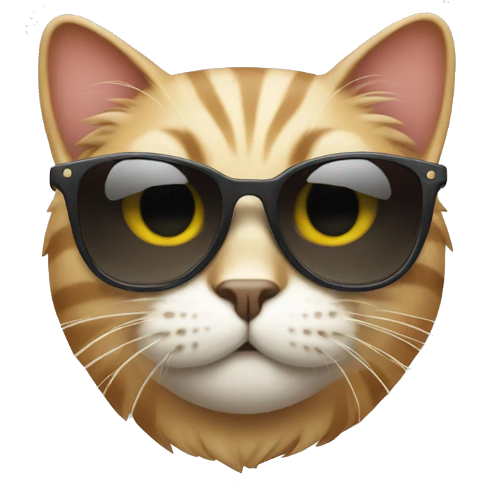 Cat with sunglasses emoji