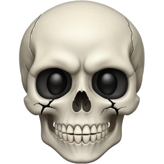 Faz uma caveira com o rosto do it emoji