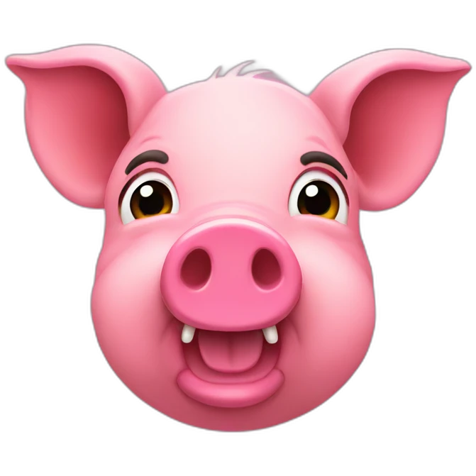 Pink Wildpig emoji