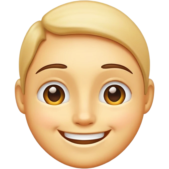 big smiling face, simple and inviting emoji