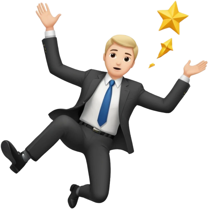 guy fall from sky emoji