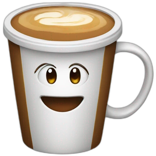cartoon coffee cup emoji