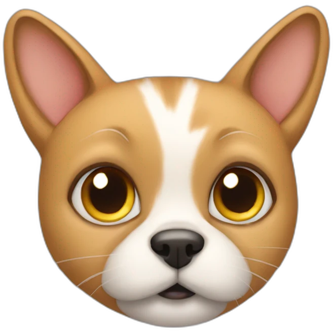 Dog as a cat emoji