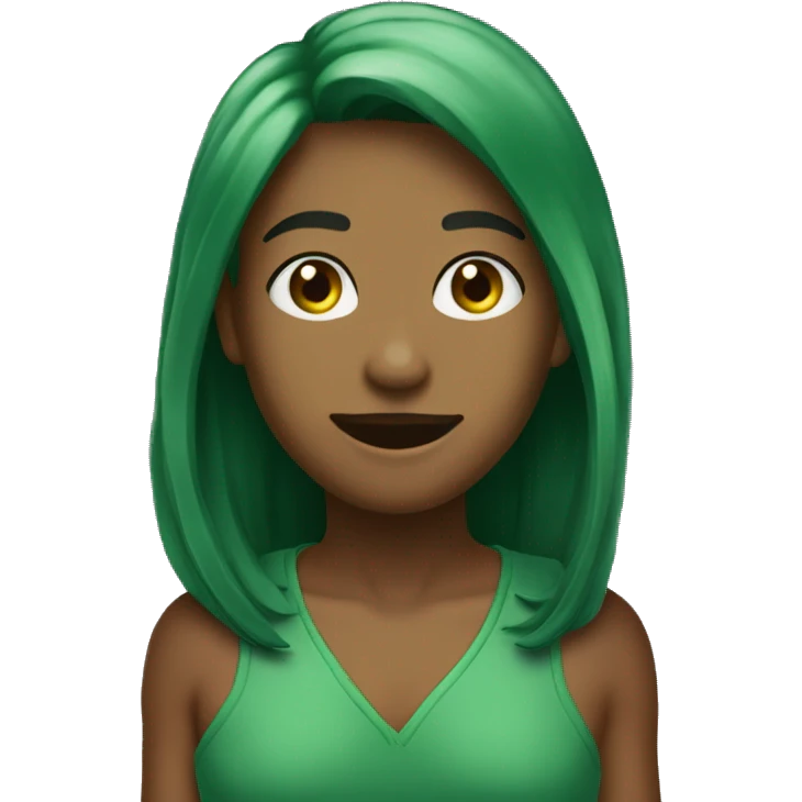um entrgador com roupa verde sorrindo  emoji