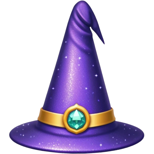 Glitter Chapéu de bruxa emoji