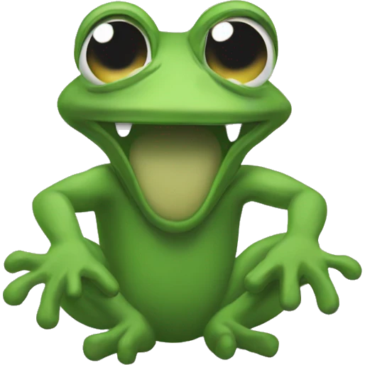😨+🐸 emoji