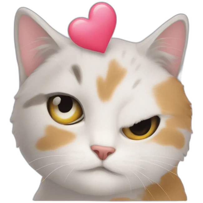Cœur and cat emoji