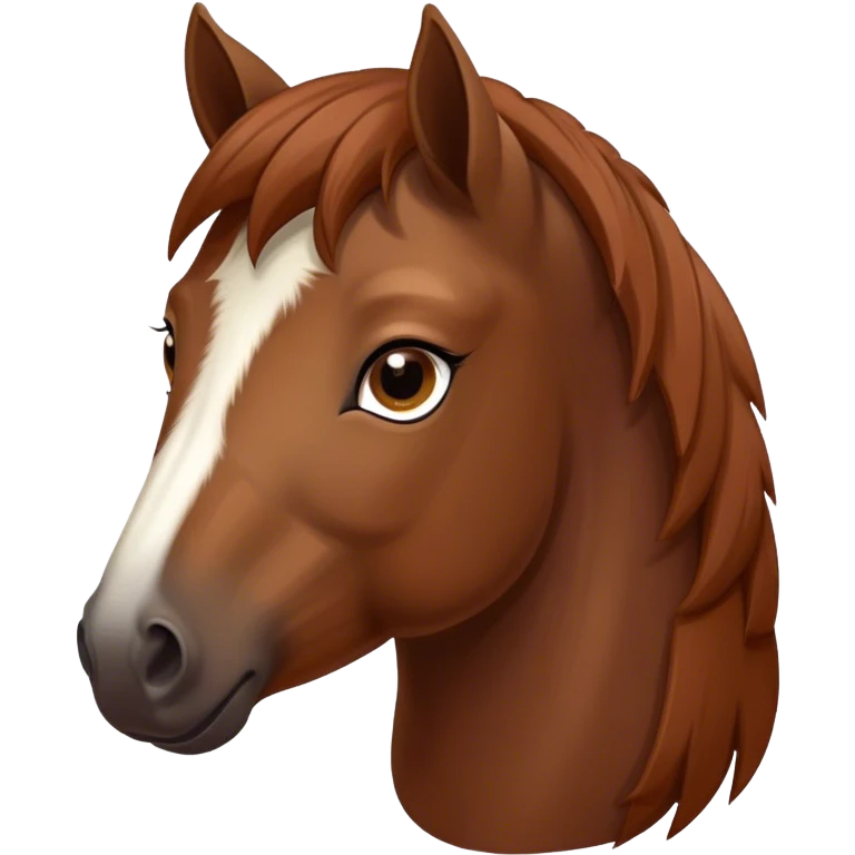 Cinematic Noble Brown Welsh Pony Portrait Emoji, Poised and sturdy, with a well-muscled build draped in a rich, chestnut-brown color, expressive eyes and a gracefully refined head with a gentle, noble profile, Simplified yet sharp and sophisticated features, highly detailed, glowing with a warm, earthy glow, high shine, intelligent and resilient, stylized with an air of pastoral elegance, focused and determined, soft glowing outline, capturing the essence of a watchful and confident brown Welsh pony that appears ready to gallop out of the screen with effortless strength! emoji