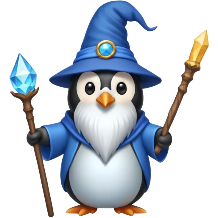 Penguin Wizard emoji