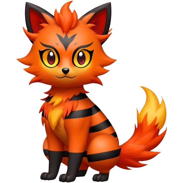 Zorua-Litten-Fakémon-hybrid-creature (full body)  emoji