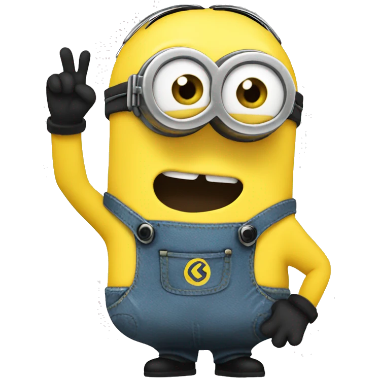 Minion Waving emoji