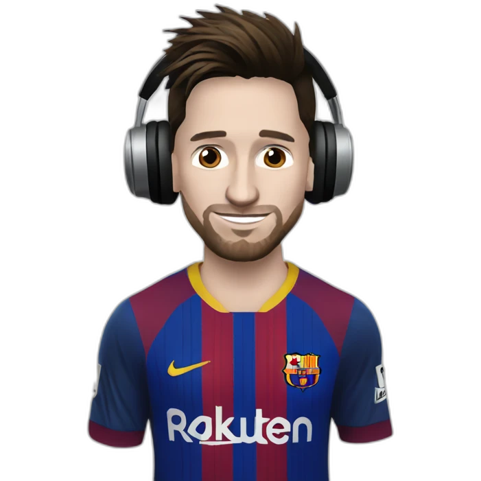 Lionel Messi DJ emoji