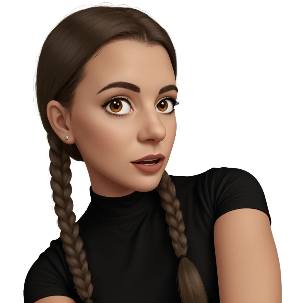 realistic portrait of girl emoji