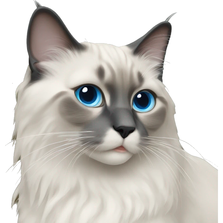 bluepoint ragdoll cat emoji