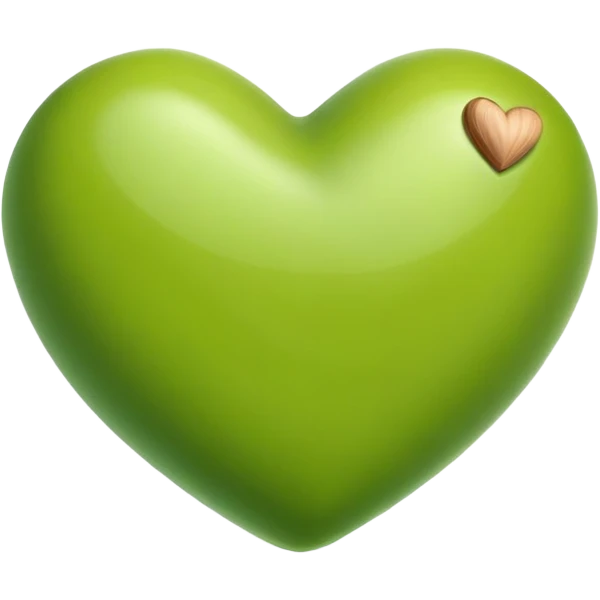 pistachio heart  emoji
