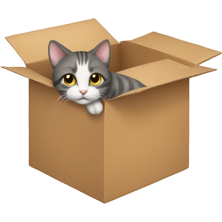 Cat in a box emoji
