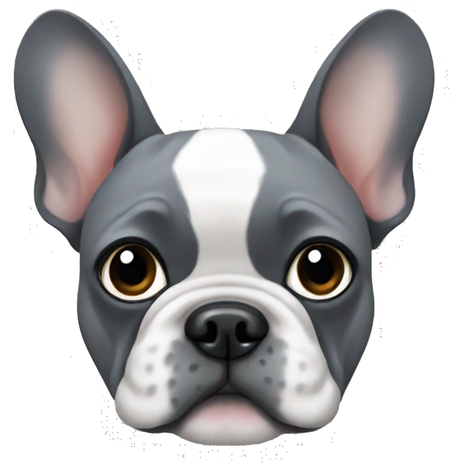 Grey frenchie  emoji