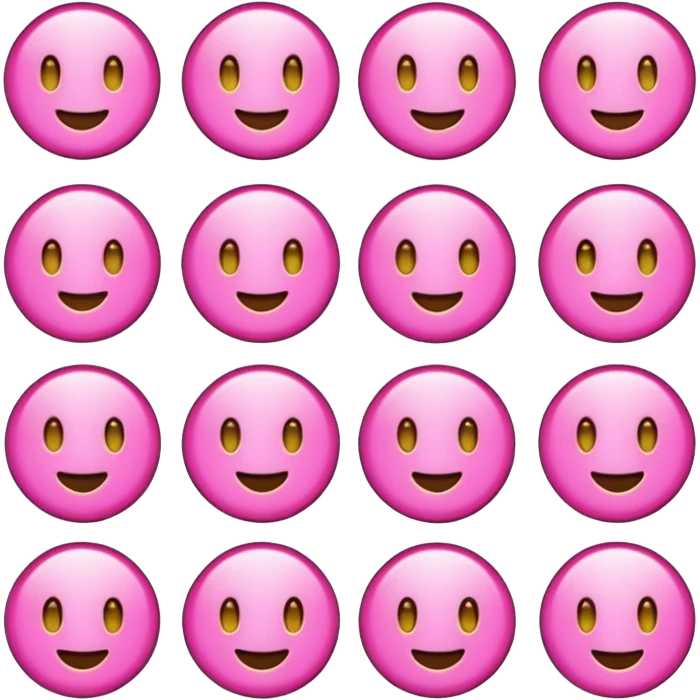 Pink stickers emoji