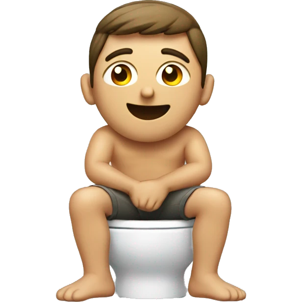 Guy on toilet emoji
