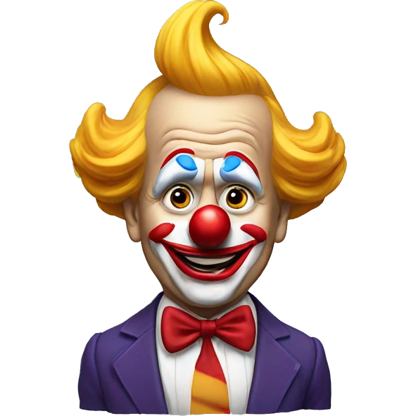 Donald trump as clown emoji